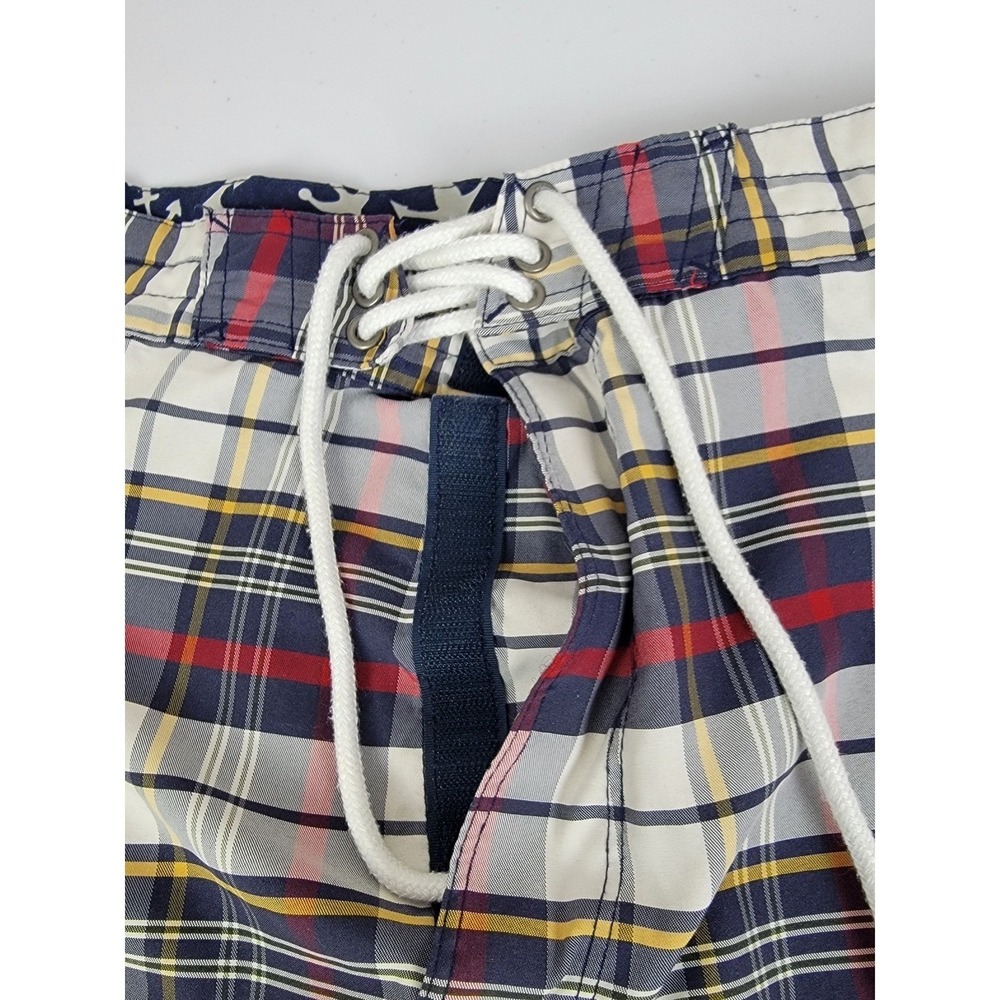 Brooks Brothers Men's Board Shorts 34 Multicolor‎ Plaid Swim Trunks Beachwear - Picture 7 of 9